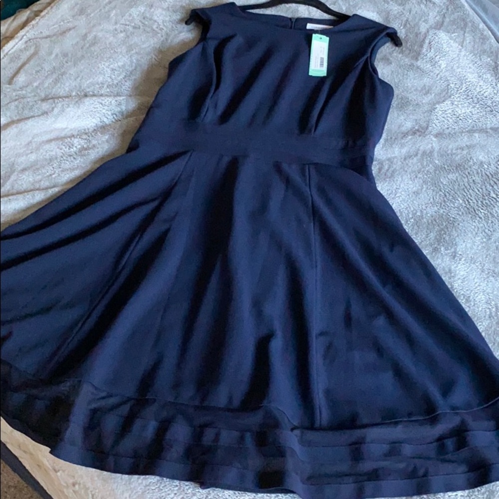 Calvin Klein navy blue dress